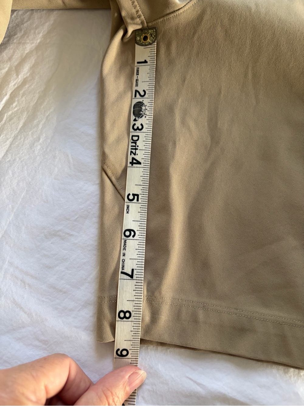 Lululemon Men's ABC Short 33 Khaki Tan Warpstreme Travel Golf Shorts 9" - Picture 15 of 16